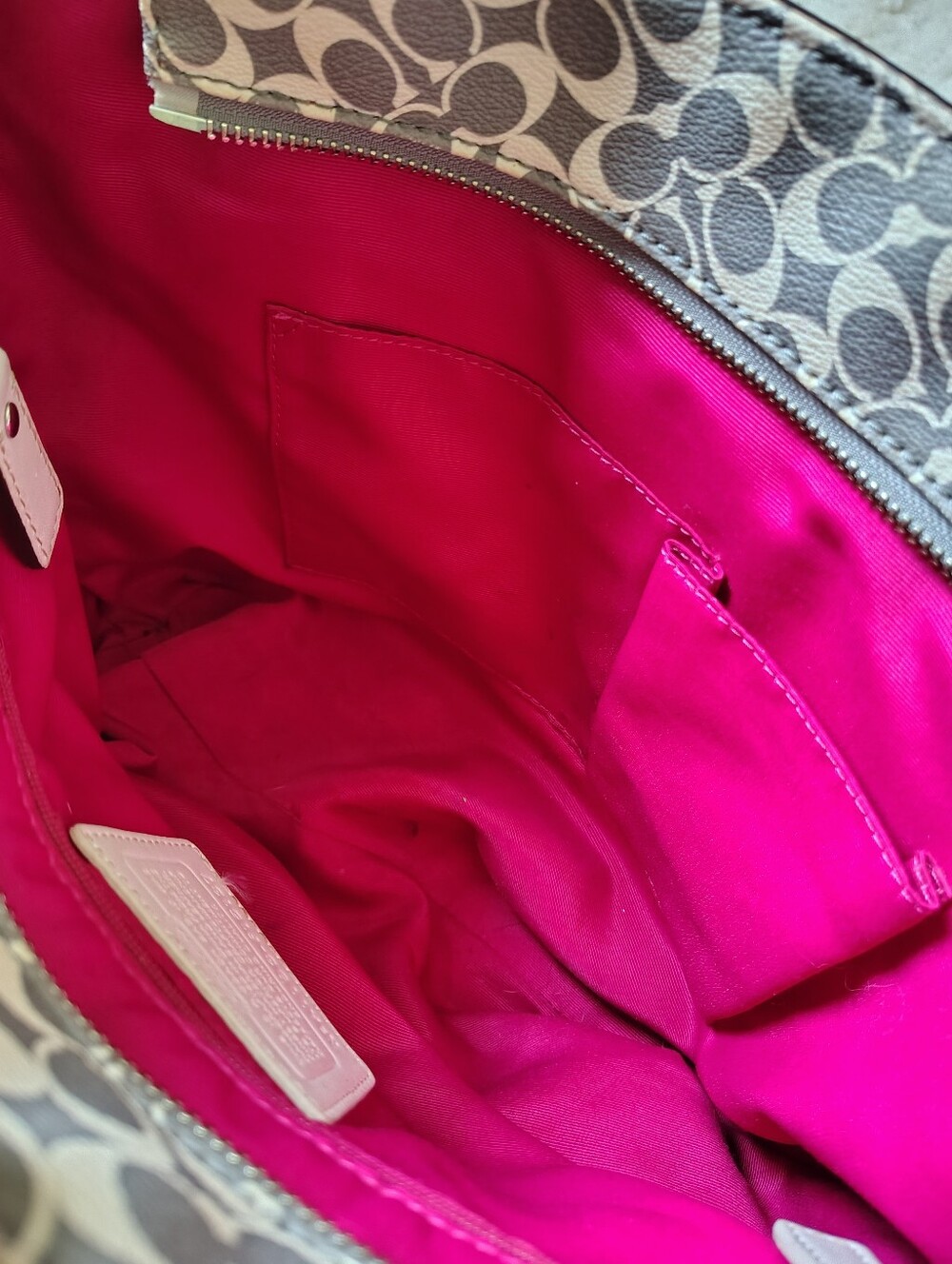 Coach Vintage Chelsea Heritage Signature Stripe Leather Tote Bag - Picture 9 of 13